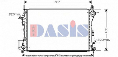AKS DASIS 150069n -  Радиатор, охлаждение двигателя